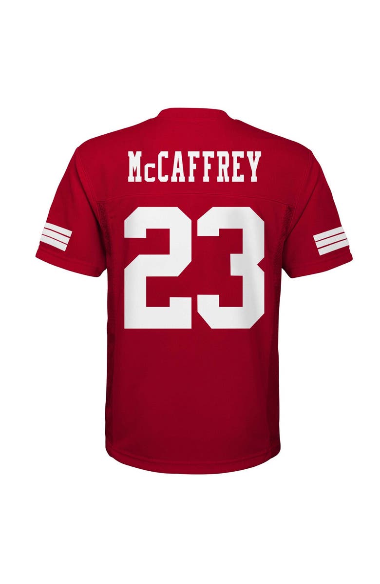 Outerstuff Youth Christian McCaffrey Scarlet San Francisco 49ers Replica Player Jersey, Alternate, color, Scarlet