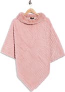 Nanette Lepore Ribbed Cowl Neck Poncho