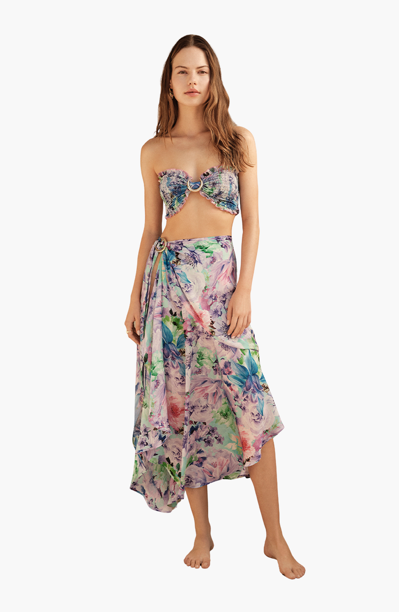 Luna B GAIA LONG PAREO, Main, color, Floral Purple