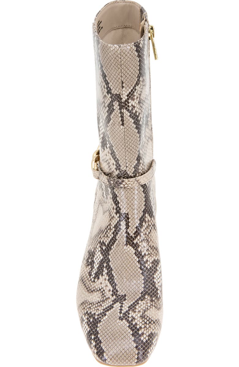Reaction Kenneth Cole Lacey Block Heel Boot, Alternate, color, Natural Snake