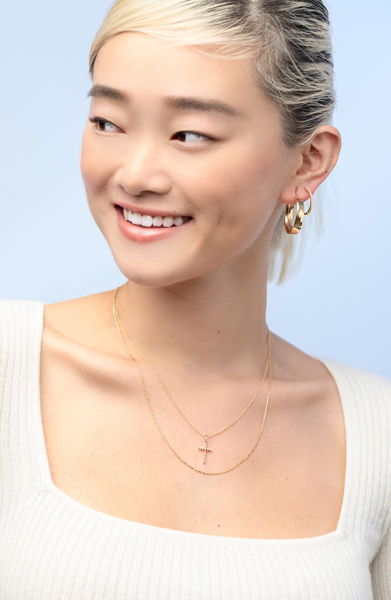 Bony Levy 14K Gold Everyday Mini Bar Chain Necklace, Alternate, color, 