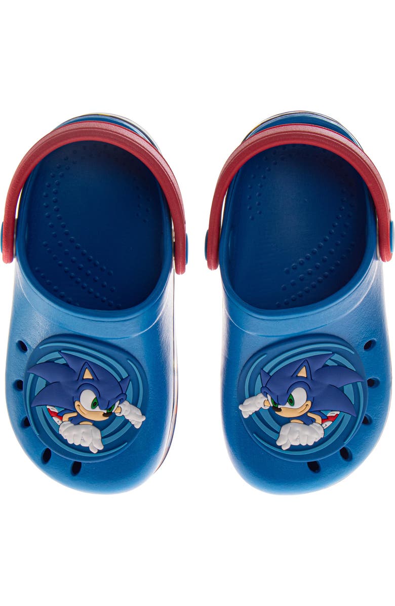 Sonic the Hedgehog Clogs, Alternate, color, Blue Red