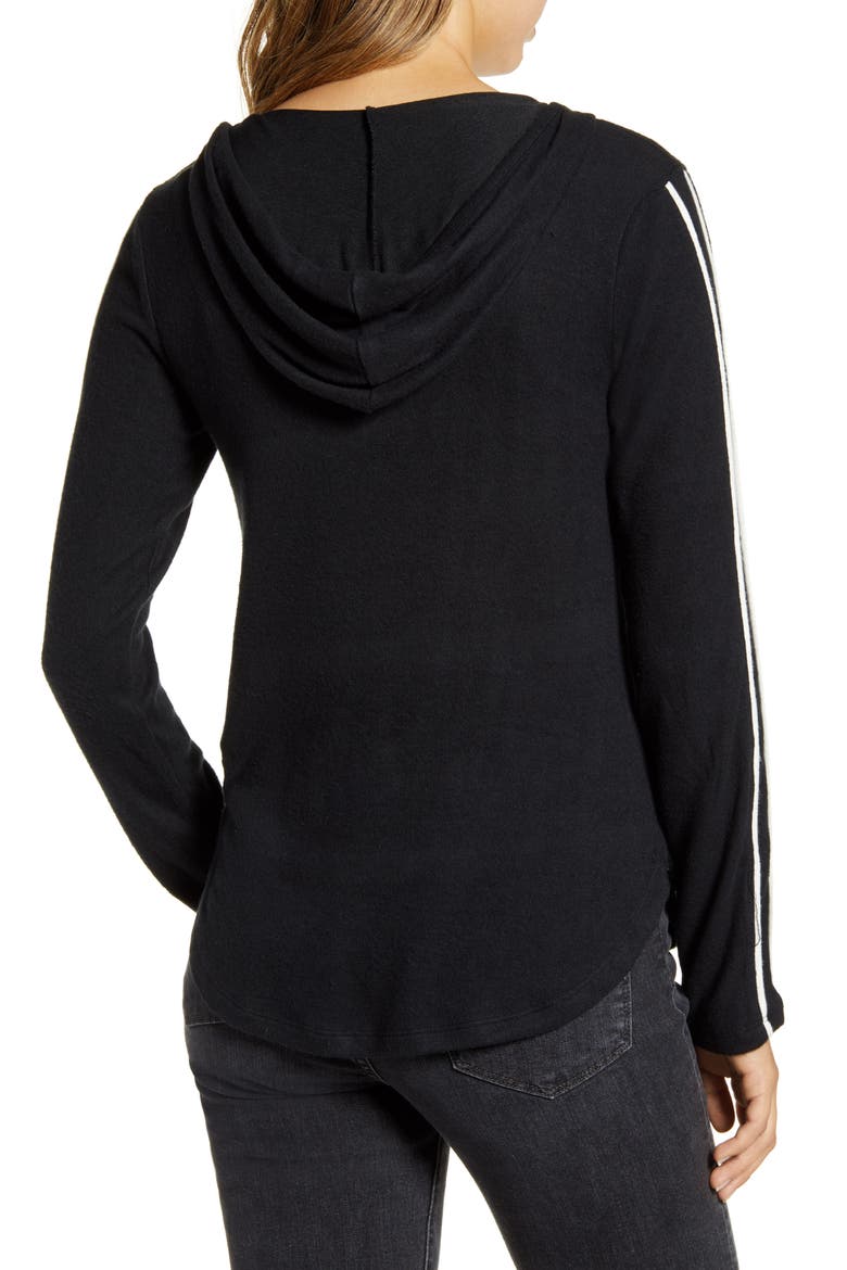 Sweater Hoodie, Alternate, color, BLACK