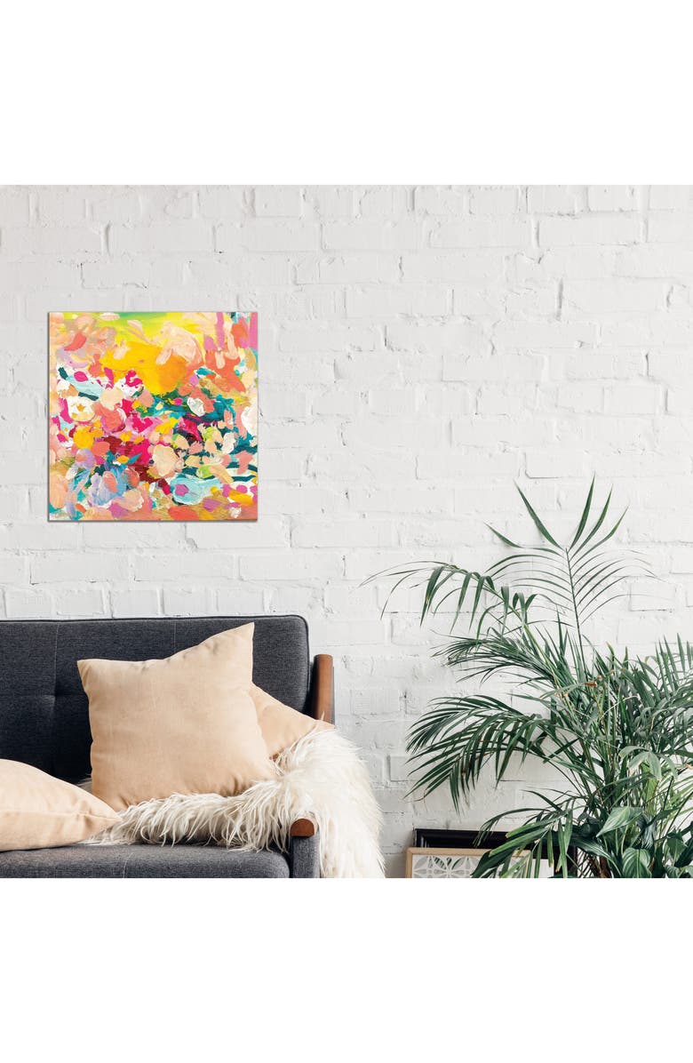 iCanvas Hopeless Romantic by Amira Rahim Canvas Wall Art, Alternate, color, Yellow