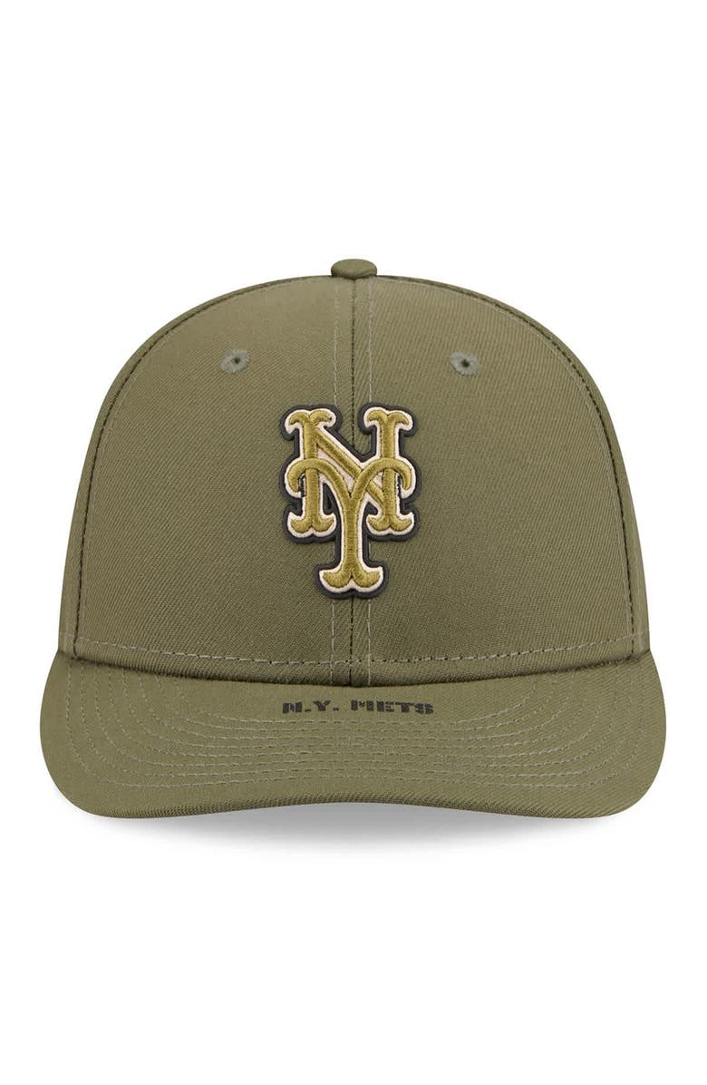 New Era Men's New Era Olive New York Mets 2026 Armed Forces Day Low Profile 59FIFTY Fitted Hat, Alternate, color,
