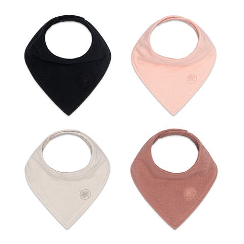Muslin Bandana Bibs (4 pack)