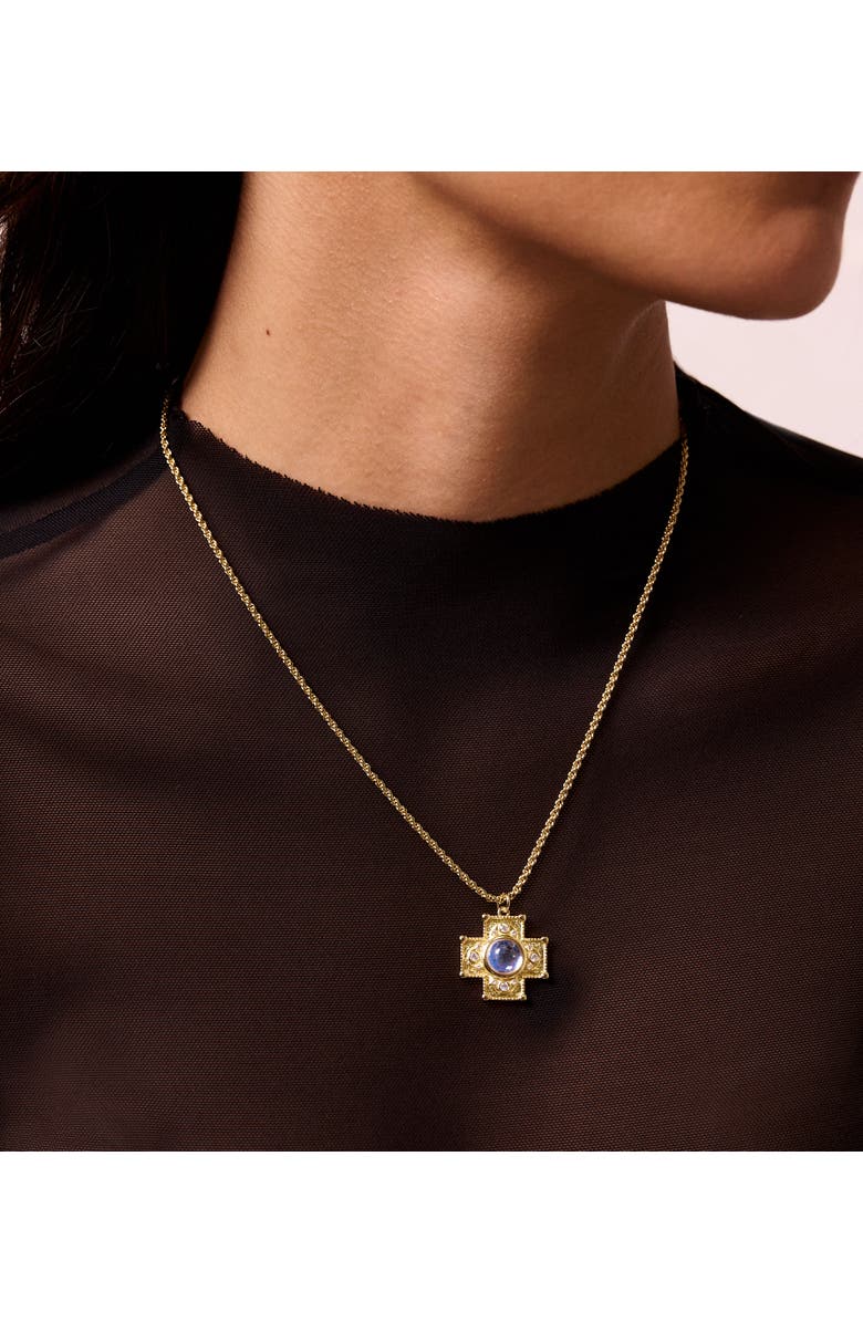 Electric Picks Chambers Vintage Cross Necklace, Alternate, color, Gold