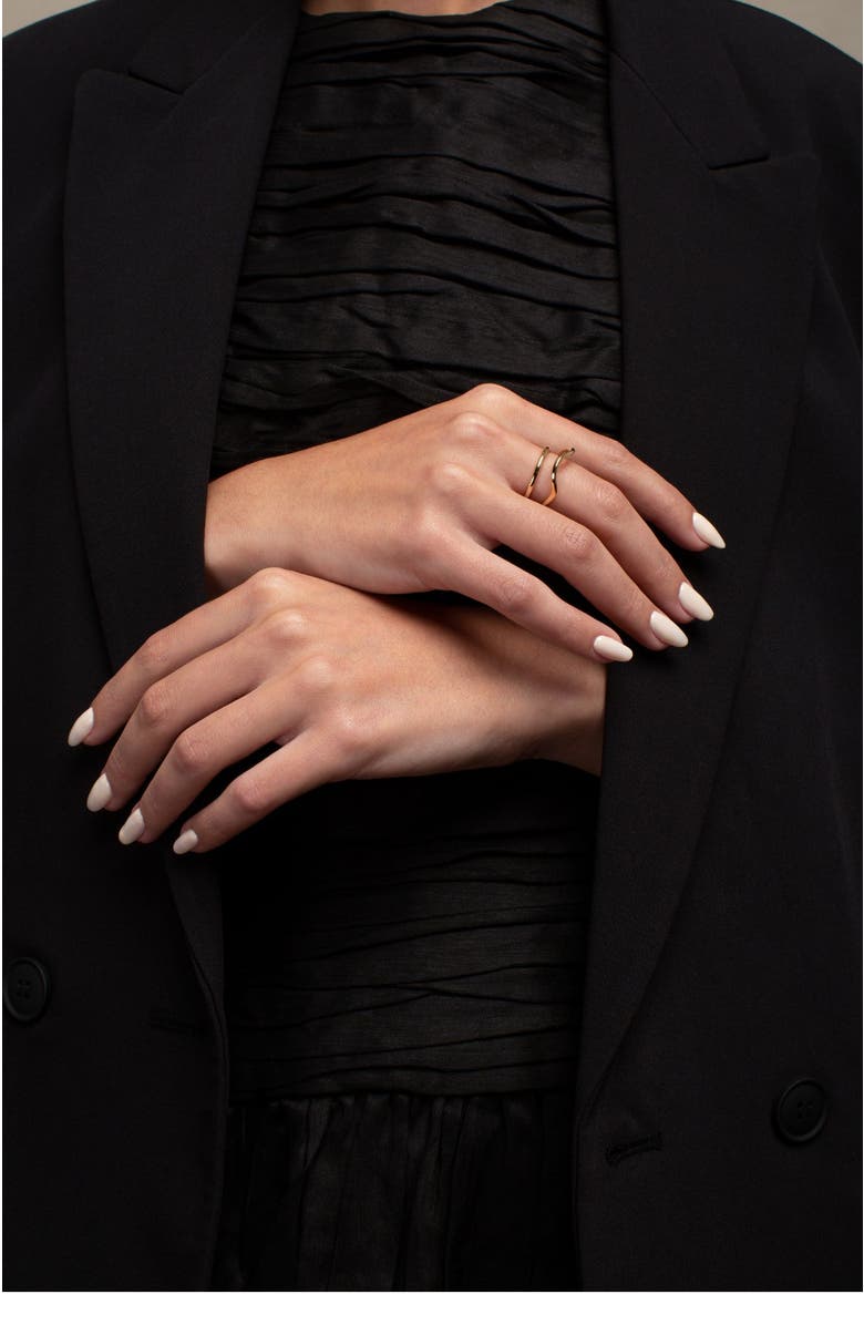 PIERETTI Naeva ring, Alternate, color, Gold Plate