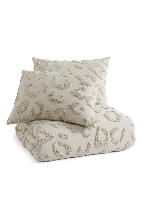Peri Home Chenille Leopard Duvet Cover & Sham Set in Linen  product