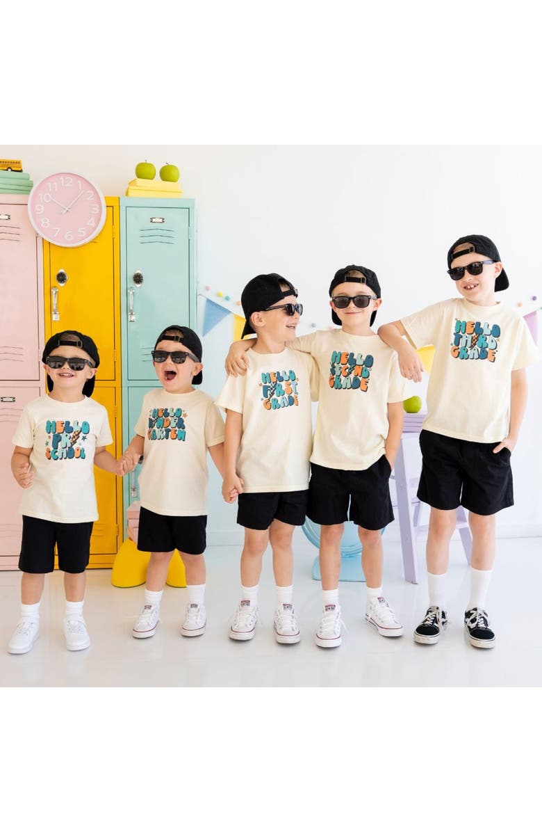 Sweet Wink Hello First Grade Short Sleeve T-Shirt, Alternate, color, 