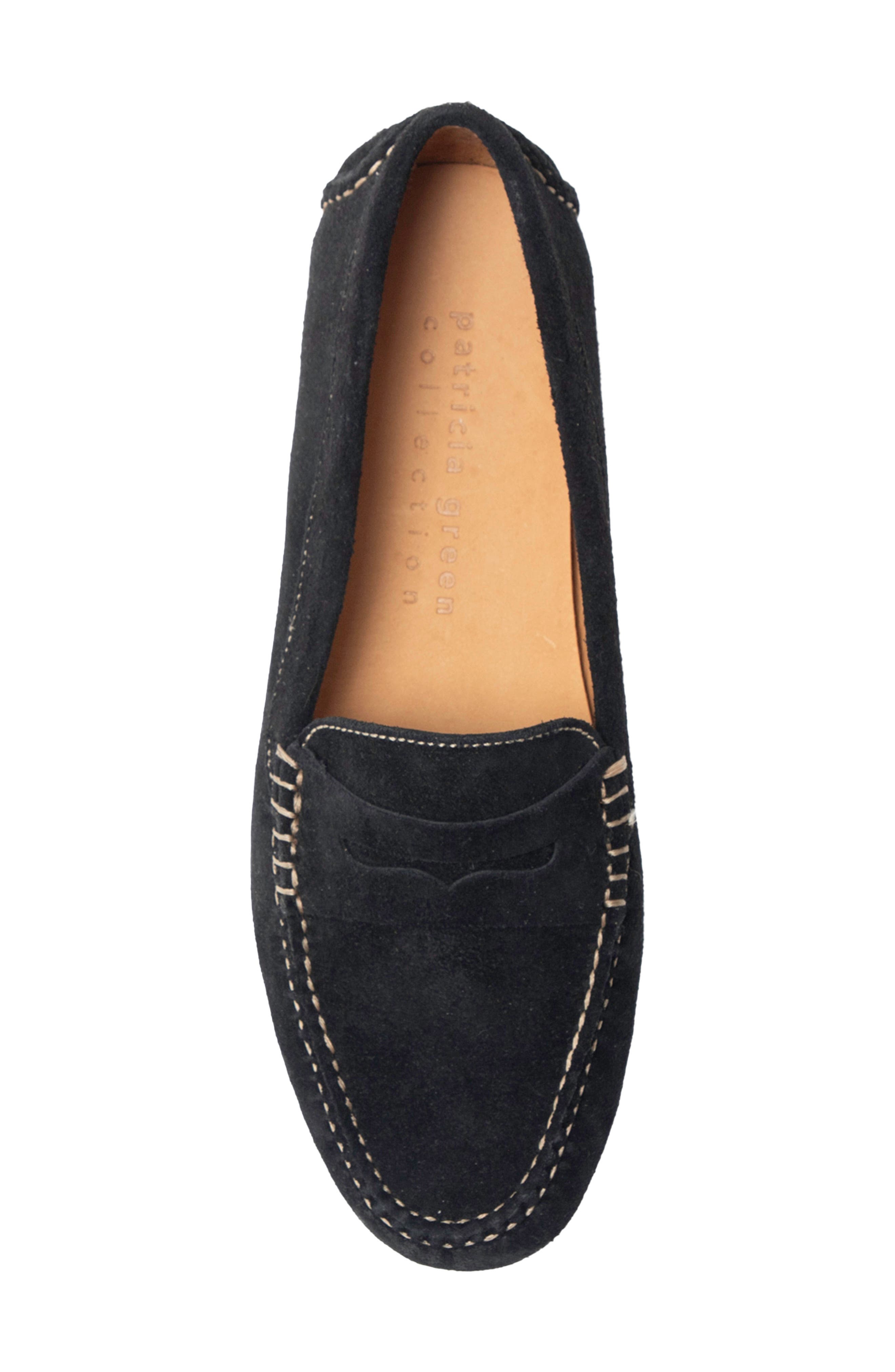 Jolene Driving Moccasin, Alternate, color, BLACK SUEDE