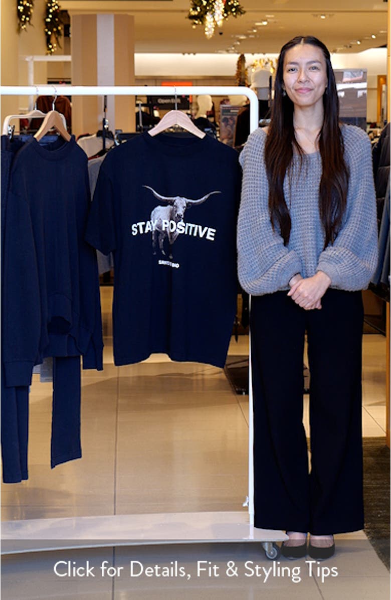 Positivity Cotton Graphic T-Shirt, sales video thumbnail