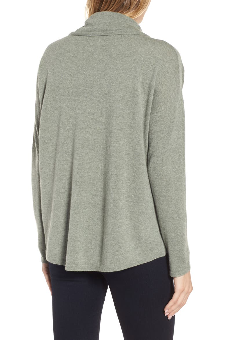 Boxy Cashmere Sweater, Alternate, color, GLEN