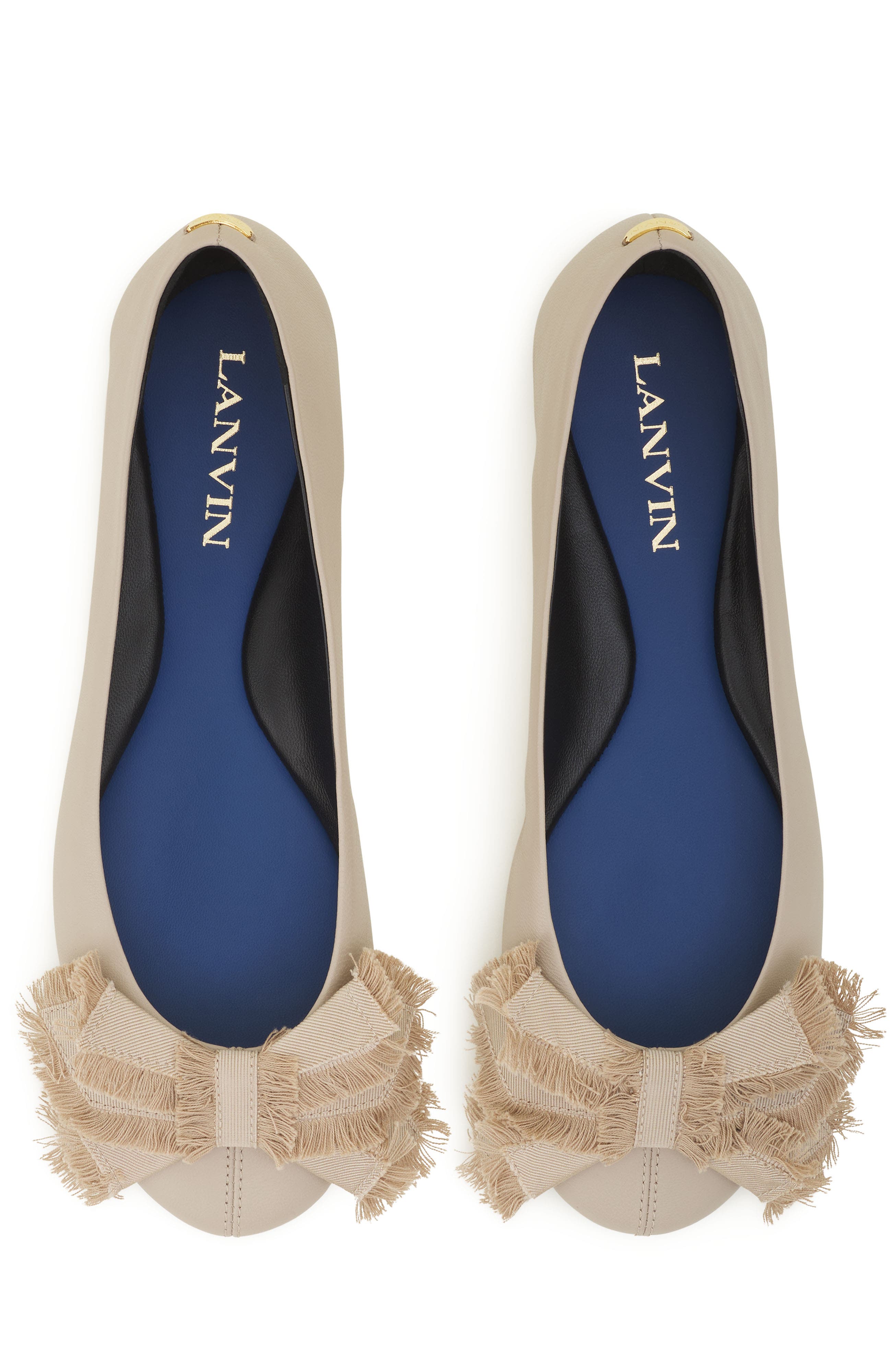 The Bow Ballerina Flat, Alternate, color, Sand
