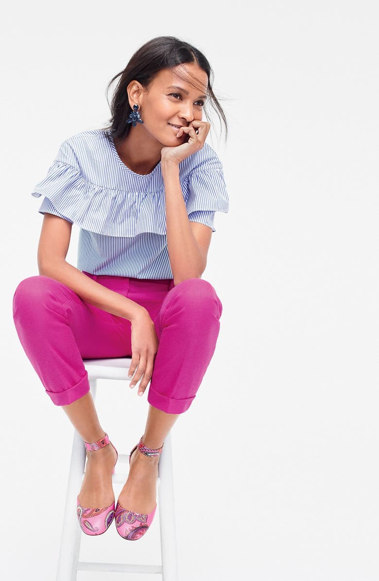 J.CREW FACTORY J.Crew 'Edie' Ruffle Top, Alternate, color, 