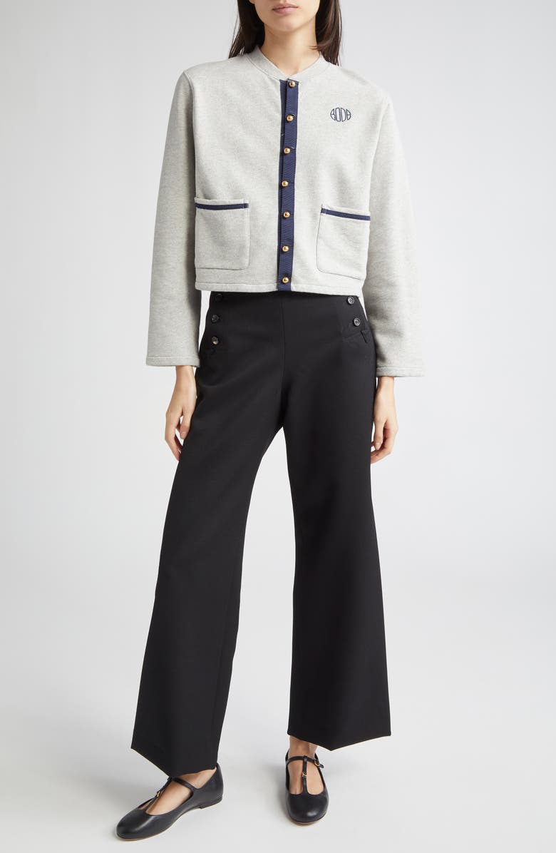 Bode Heathered Cardigan, Alternate, color,