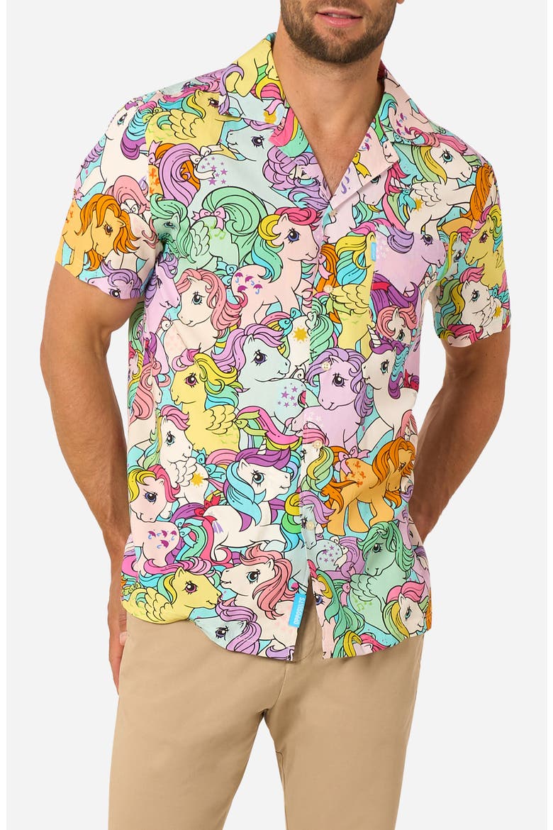 x My Little Pony™ Camp Shirt, Main, color, PINK MULTI
