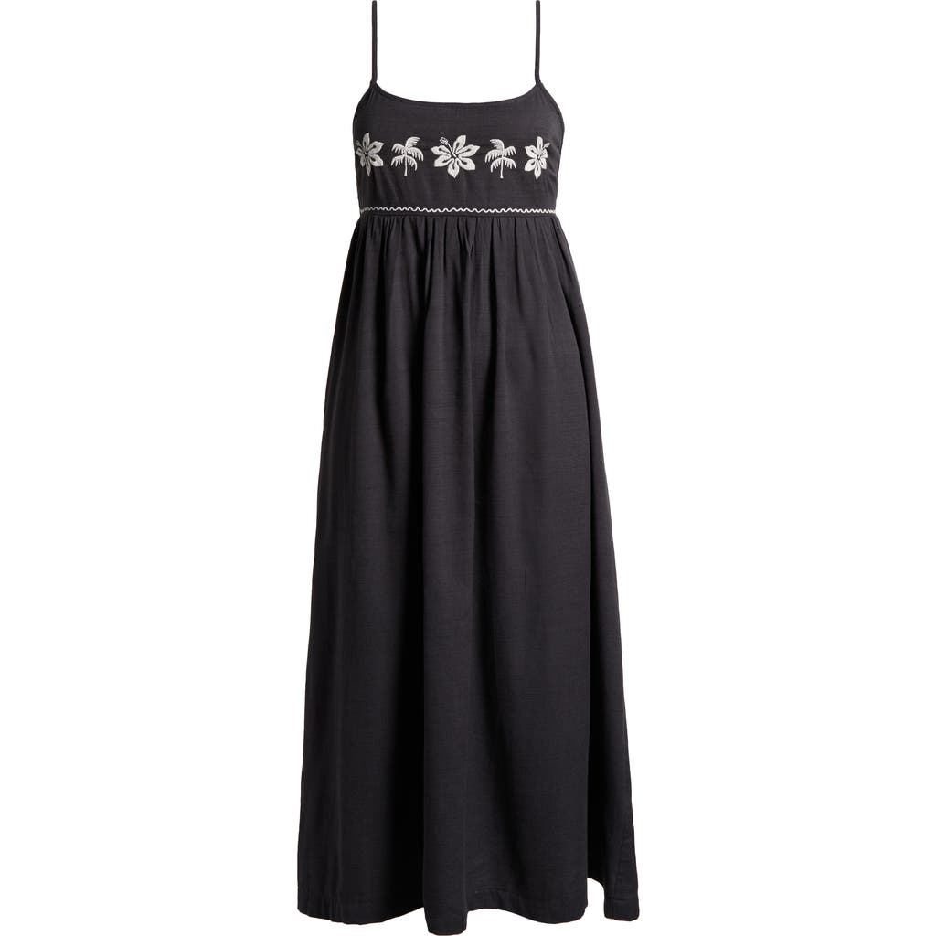 Billabong Days End Sleeveless Sundress In Black