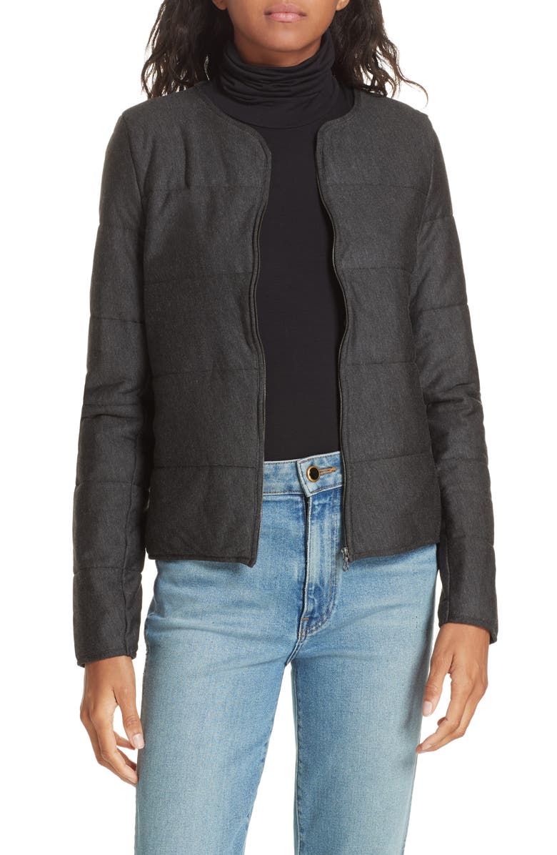 Majestic Filatures Quilted Bolero Jacket, Main, color, 
