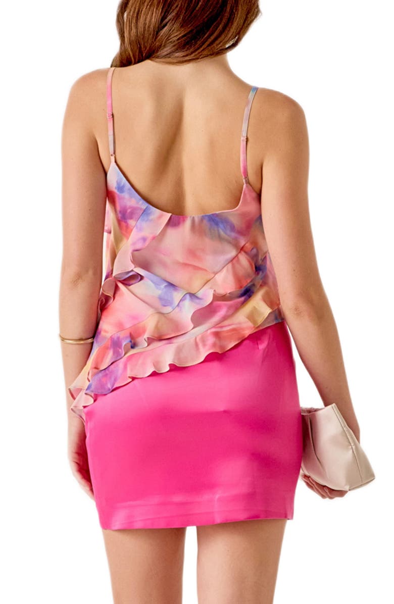 MARSY Ruffle Tie Dye Camisole, Alternate, color, Multi Pink