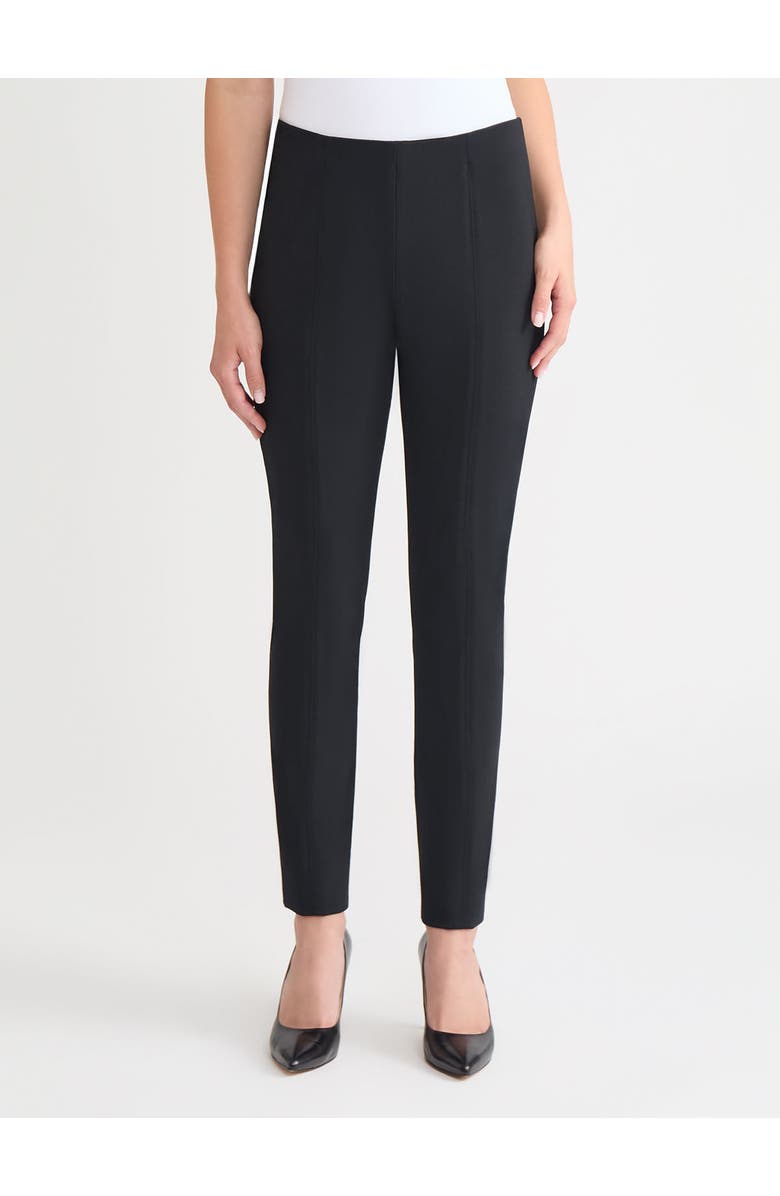 Misook Nia Slim Leg LuxeStretch Ponte Pant, Black - True Fit, Main, color, Black