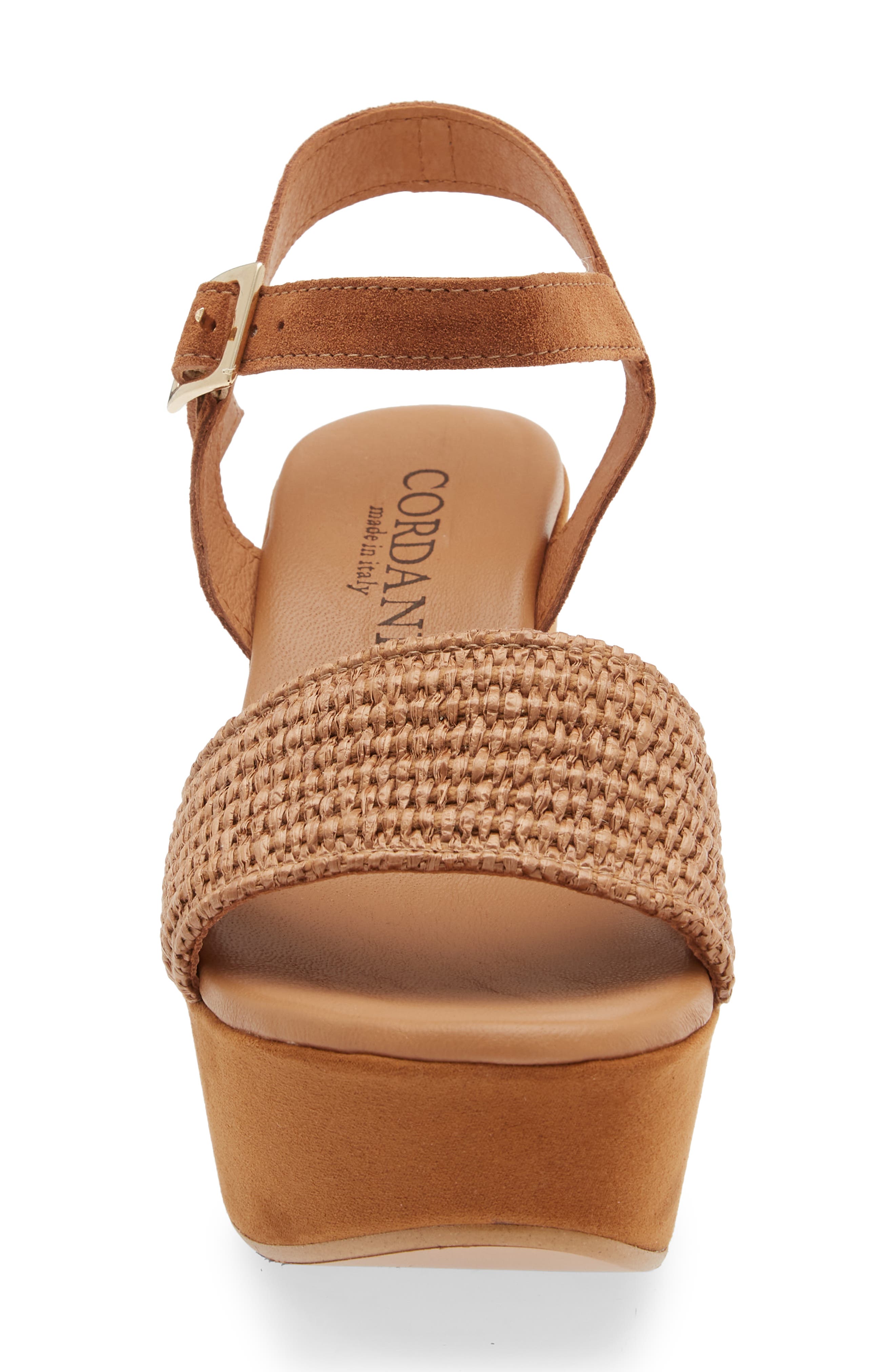 Cordani Liona Raffia Platform Sandal, Alternate, color, 
