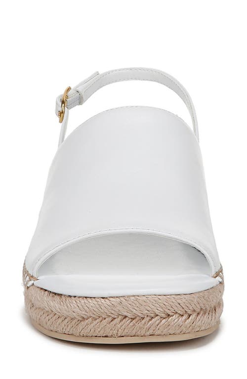 Franco Sarto Rune Slingback Platform Sandal In White