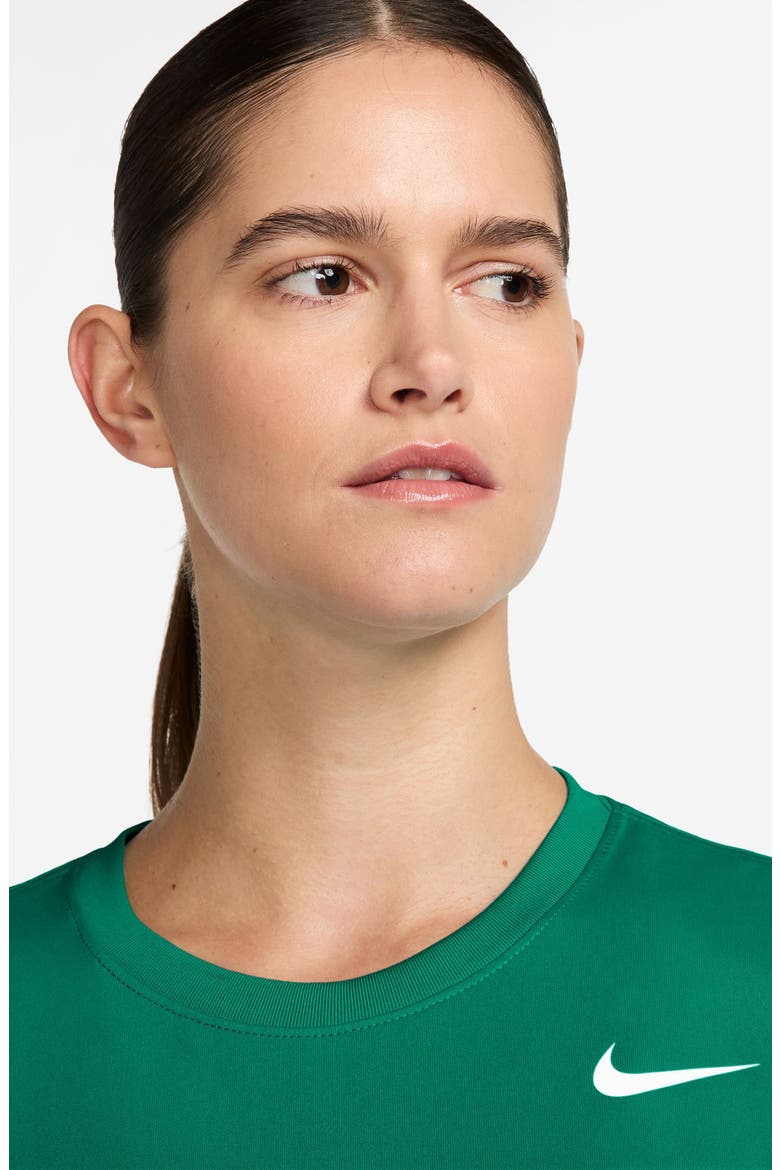 Dri-FIT Crewneck T-Shirt, Alternate, color, MALACHITE/ WHITE
