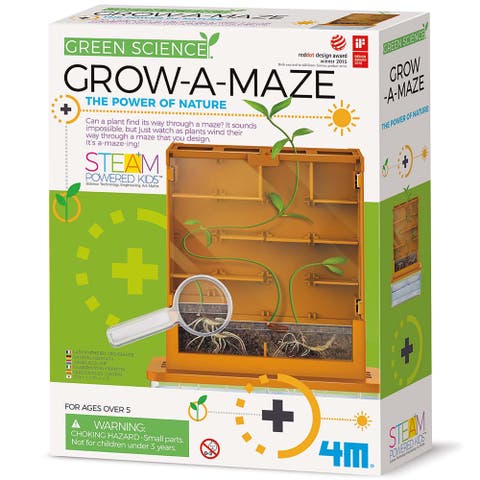 Green Science Grow A Maze, DIY Mini Plant Growth Lab, Kids 5+