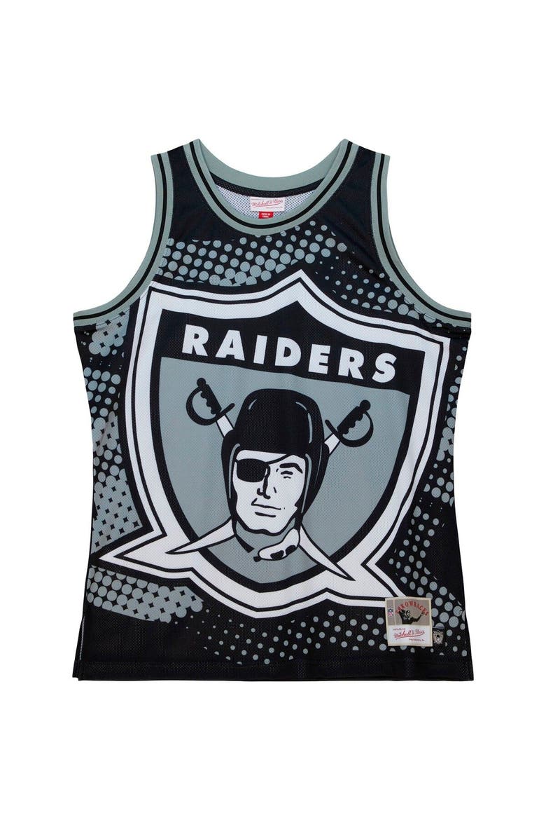 Men's Mitchell & Ness Black Las Vegas Raiders Big Face 7.0 Fashion Tank Top, Alternate, color, Black