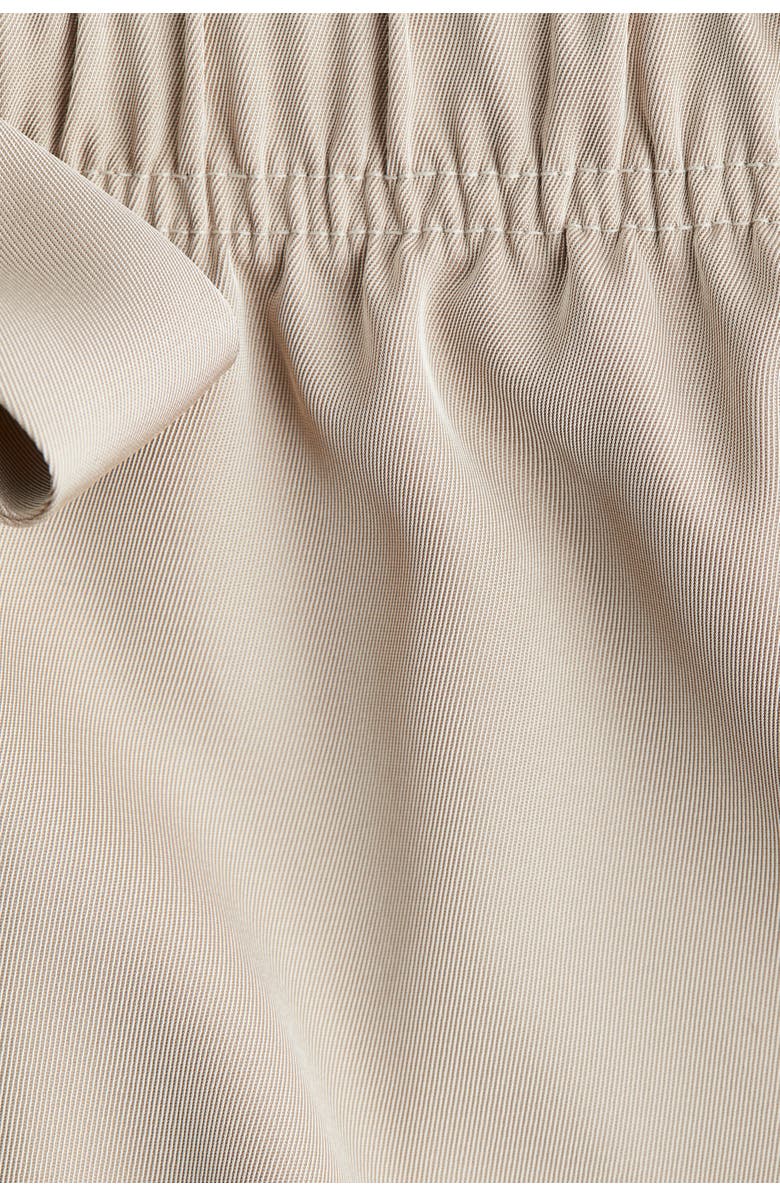 H&M Twill drawstring shorts, Alternate, color, Beige