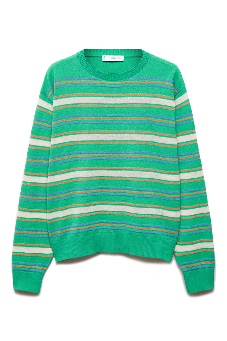 Malbo Stripe Sweater, Alternate, color, GREEN