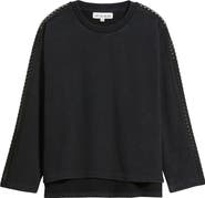 CITY BLUES Detailed Sleeve Sweatshirt