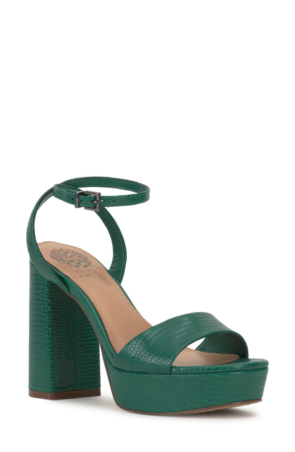 Pendry Ankle Strap Platform Sandal, color, MALACHITE GYLZEM