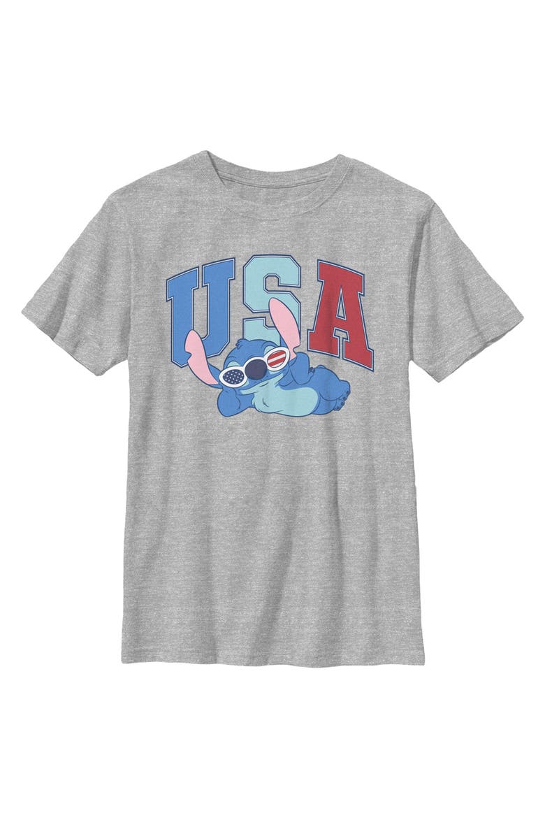 Boy's Lilo & Stitch American Experiment 626  Graphic T-Shirt, Main, color, Sport Grey