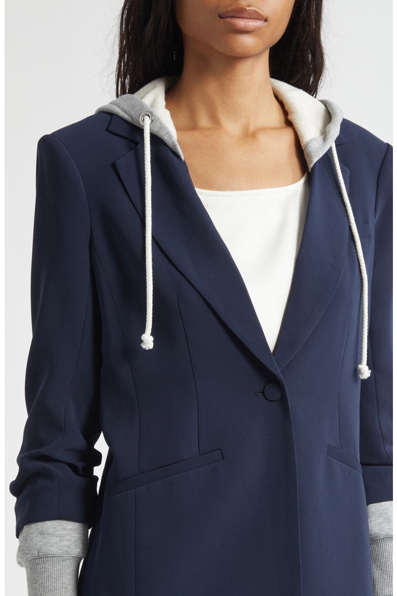 Hooded Khloe Jacket, Alternate, color, NAVY/HEATHER GREY