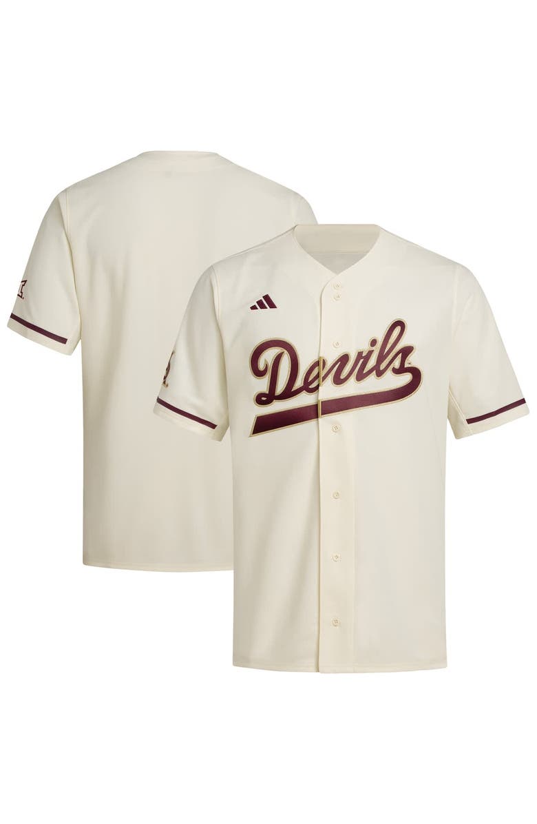 adidas Men's adidas Cream Arizona State Sun Devils Replica Baseball Jersey, Alternate, color, Cream