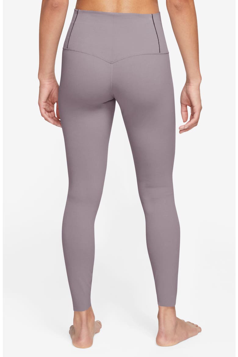 Zenvy Gentle-Support High-Waisted 7/8 Leggings, Alternate, color, 226 LTVLOR/BLACK