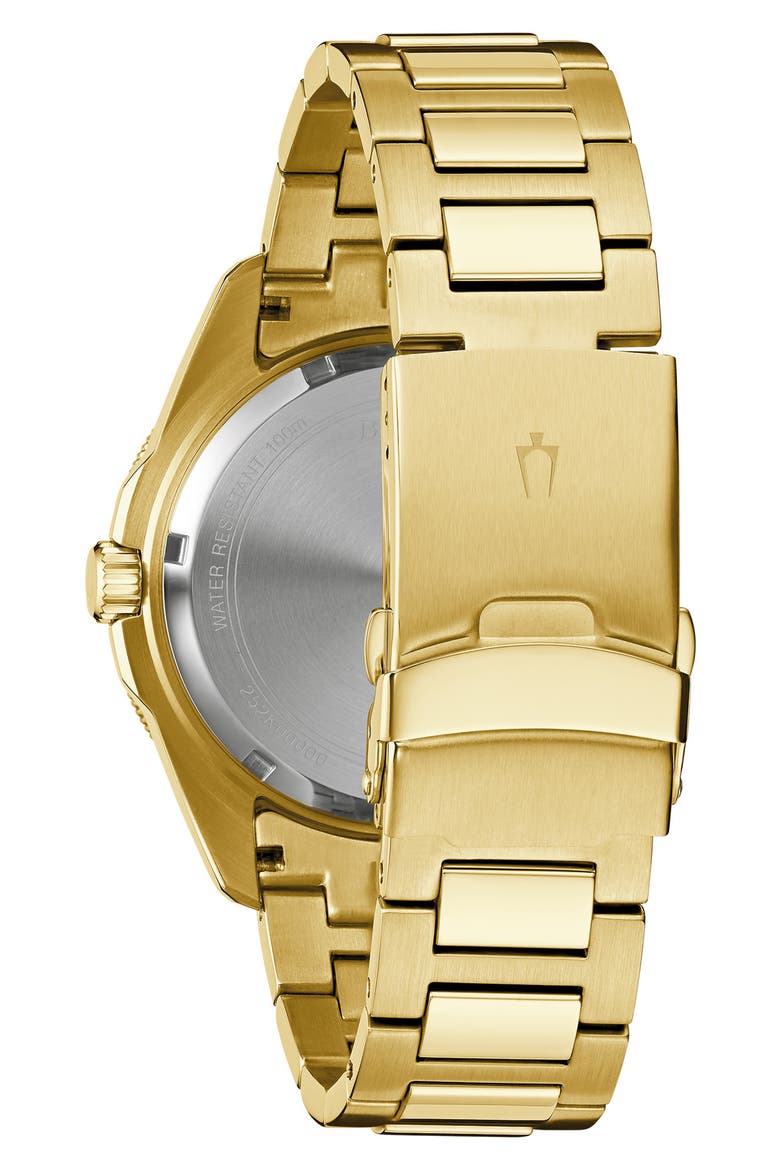Marine Star Quartz Bracelet Watch, 43mm, Alternate, color, GOLD