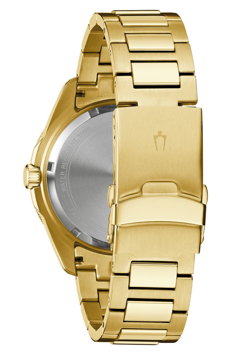 BULOVA Marine Star Quartz Bracelet Watch, 43mm, Alternate, color, Gold