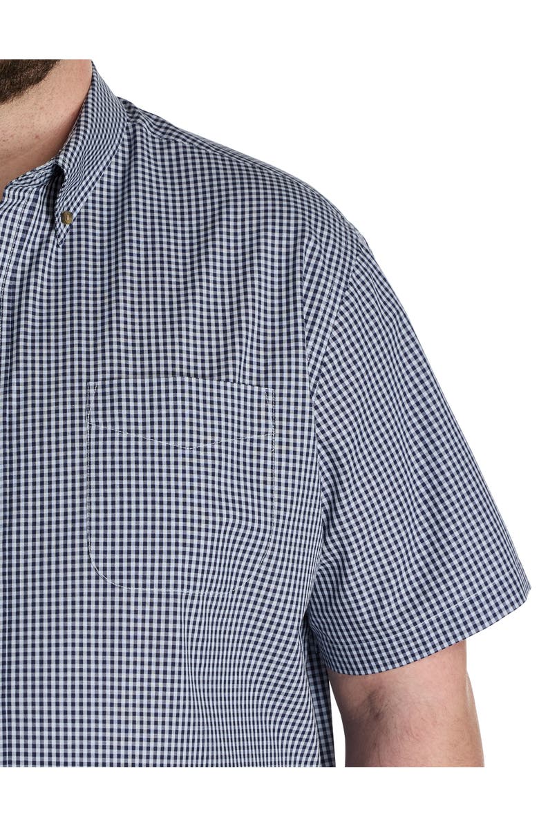 Harbor Bay by DXL Big & Tall Easy-Care Check Sport Shirt, Alternate, color, Blue