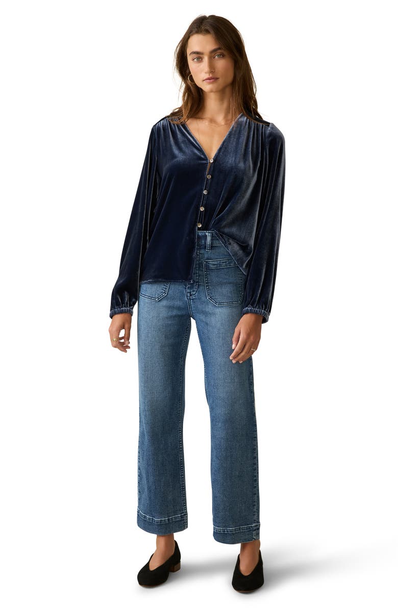 Faherty Rowan Velvet Button-Up Shirt, Alternate, color,