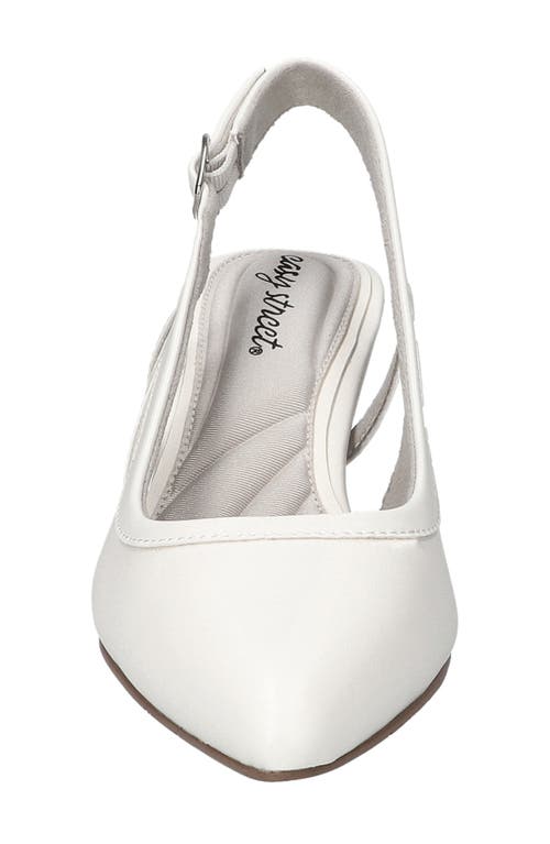 EASY STREET EASY STREET GLISTEN KITTEN HEEL SLINGBACK PUMP 