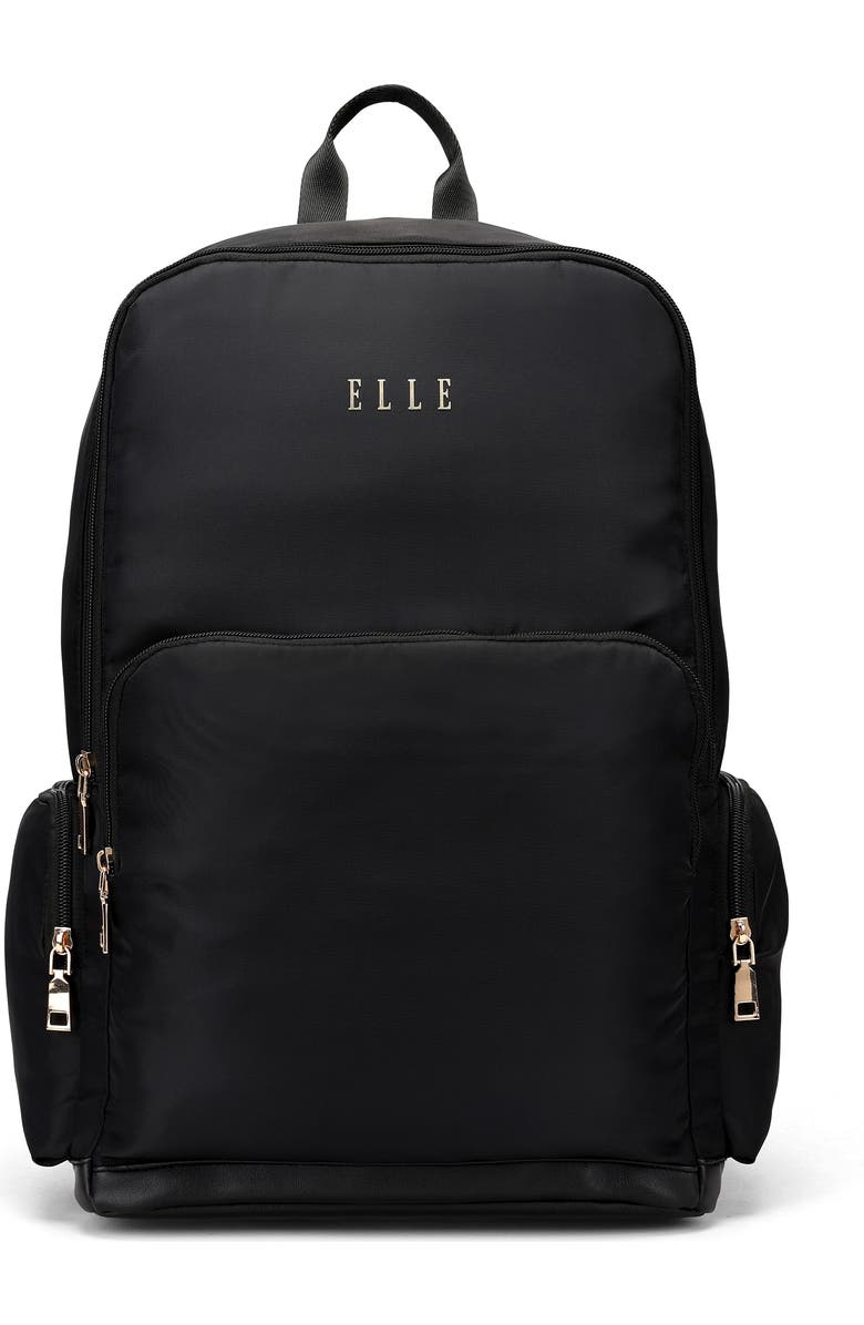 ELLE Rendezvous 25L Twill Backpack, Main, color, Black