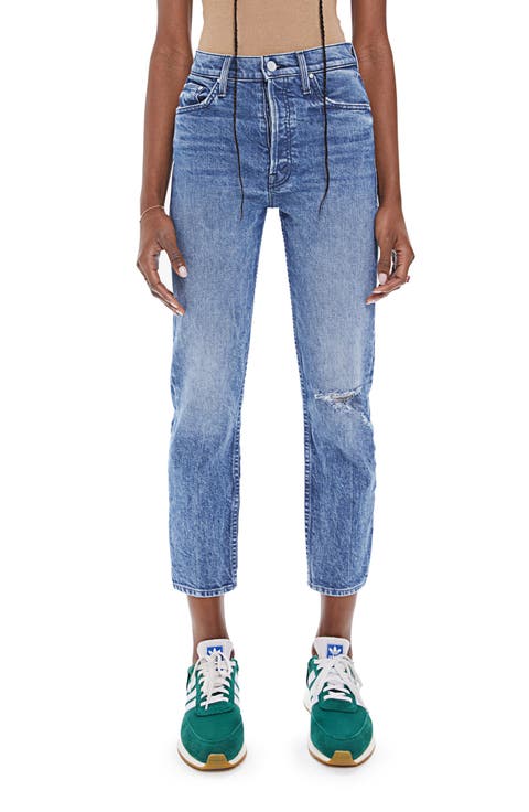 The Tomcat Ripped High Waist Crop Straight Leg Jeans (Completely Over)
