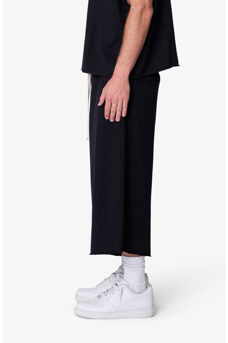 Extra Long Sweat Shorts, Alternate, color, VINTAGE BLACK