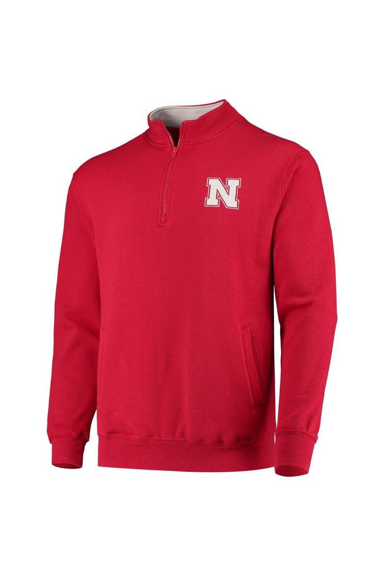 Men's Colosseum Scarlet Nebraska Huskers Tortugas Logo Quarter-Zip Jacket, Alternate, color, Scarlet