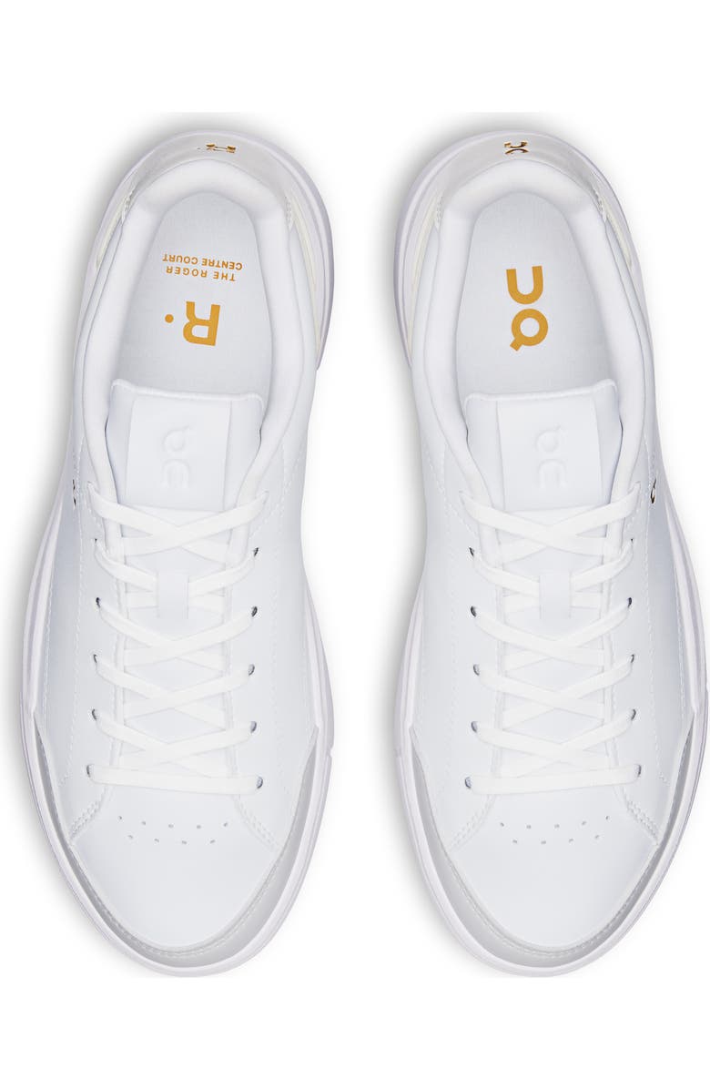 On THE ROGER Centre Court Tennis Sneaker, Alternate, color, White/ White
