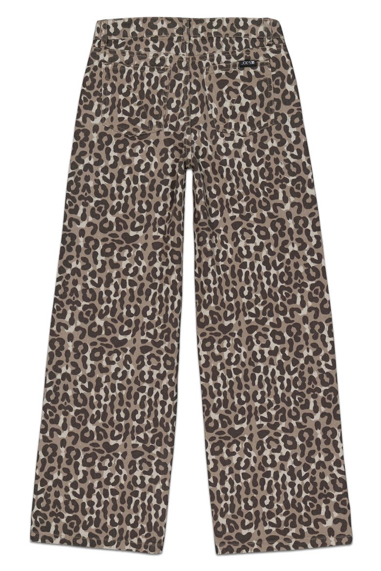 Kids' Mia Wide Leg Leopard Print Jeans, Alternate, color, LEOPARD