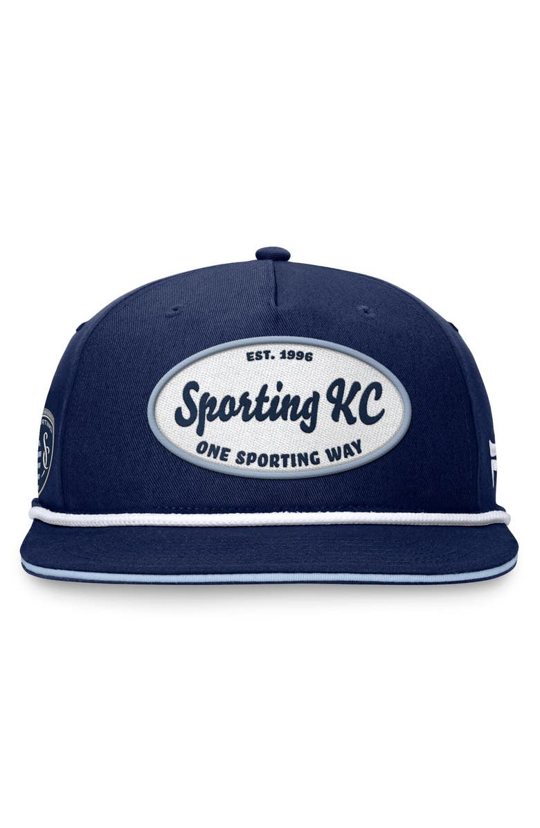 FANATICS Men's Fanatics Branded Navy Sporting Kansas City Iron Golf Snapback Hat, Alternate, color, Navy